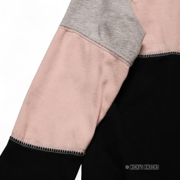Carters Girls Long Sleeve Quarter Zip Colorblock T-Shirt Pink & Black Size 7 - Picture 3 of 7